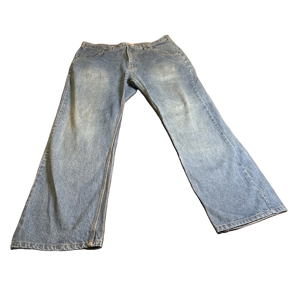 VTG Y2K Steve & Barry's Worker Jeans Mens 38x34 Baggy Straight Light Wash